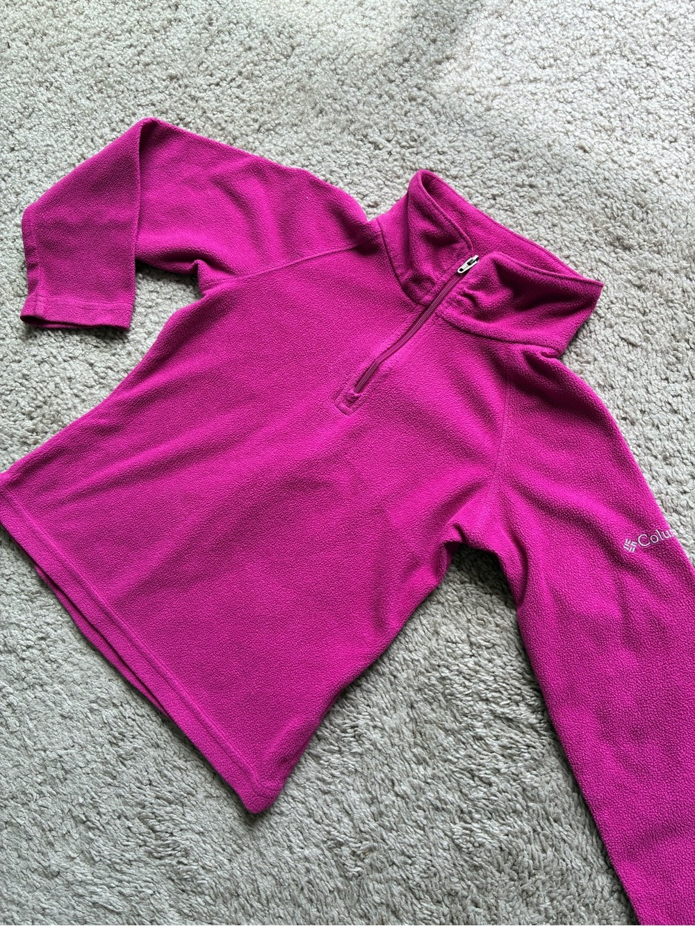 Columbia Glacial Half Zip in Wild Fuschia Fleece Jacket